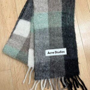 Acne Studios mohair checked scarf